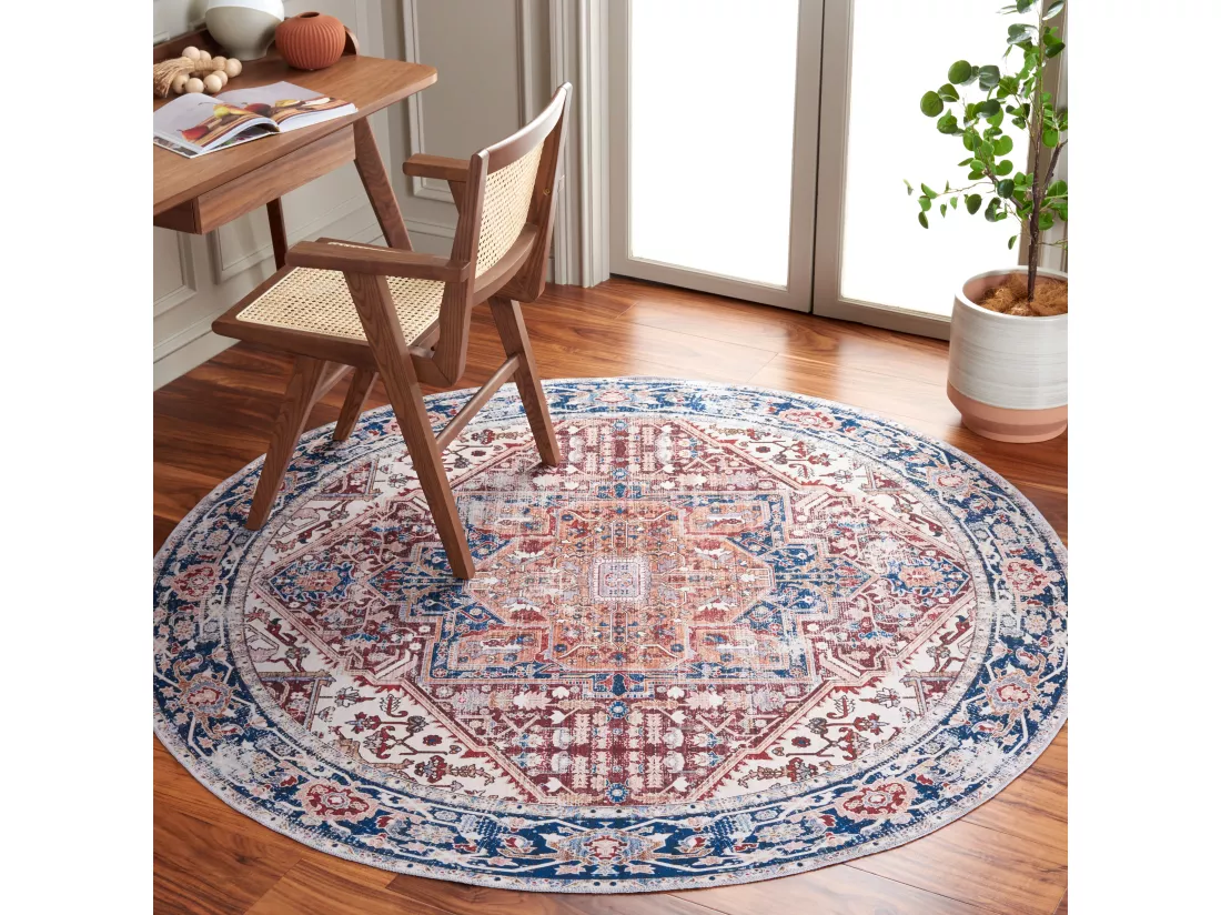 Tapis Red & Navy 183 X 183 cm - Serafina