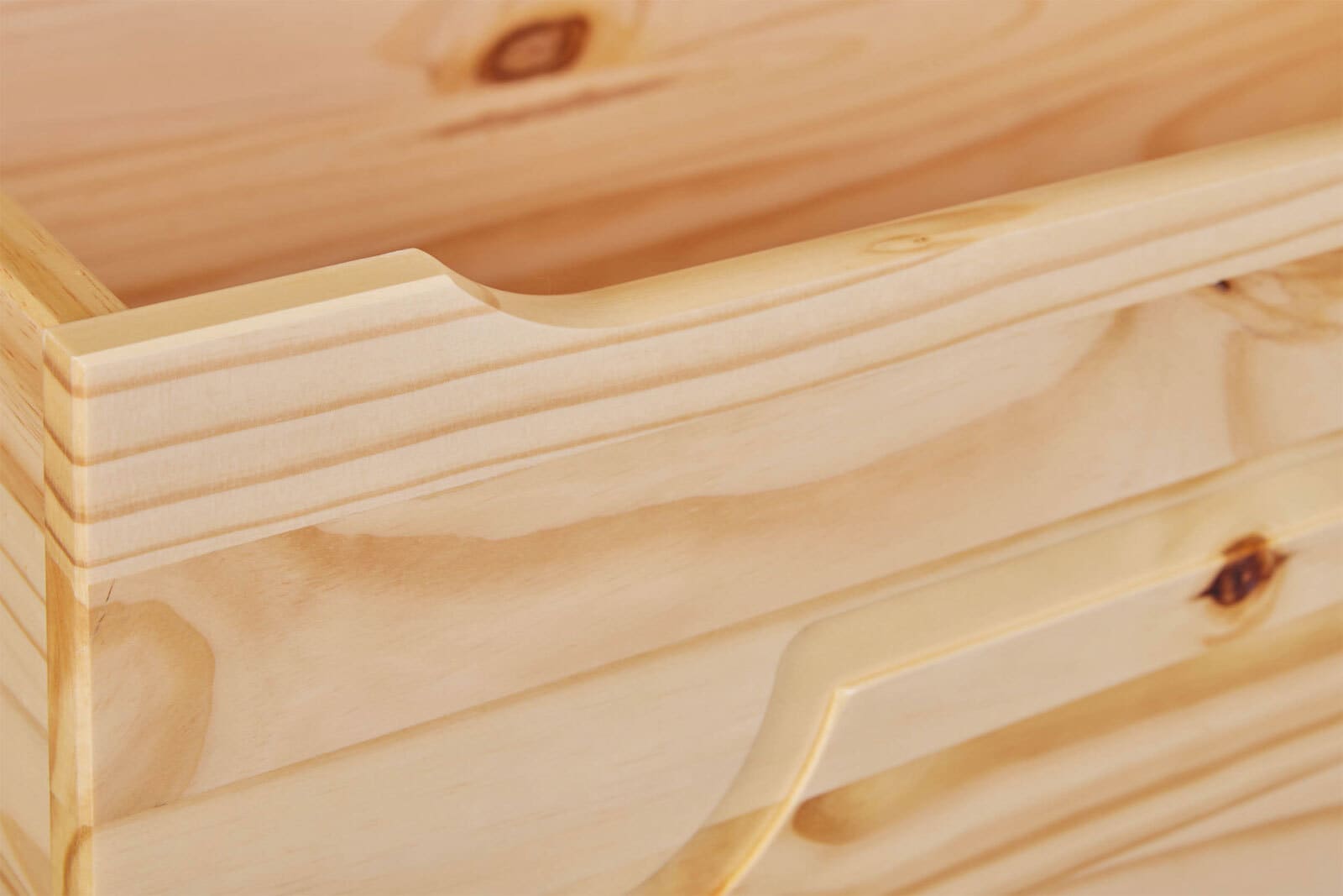 Truhe JONAH 89 x 53 cm Massivholz natur