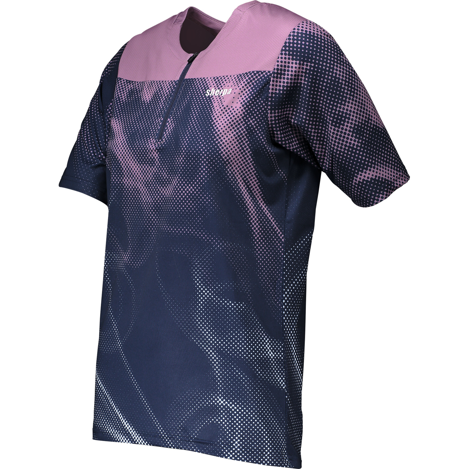Sherpa Damen-Velotrikot Khaptad AOP M, navy