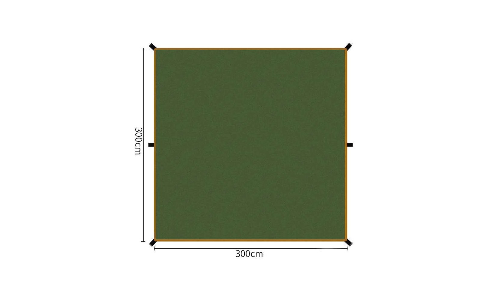 Origin Outdoors Sonnensegel Tarp 300 x 300 cm