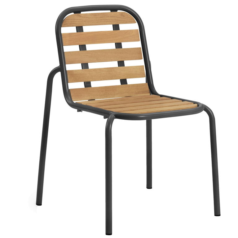 Normann Copenhagen Vig Wood tuinstoel zwart