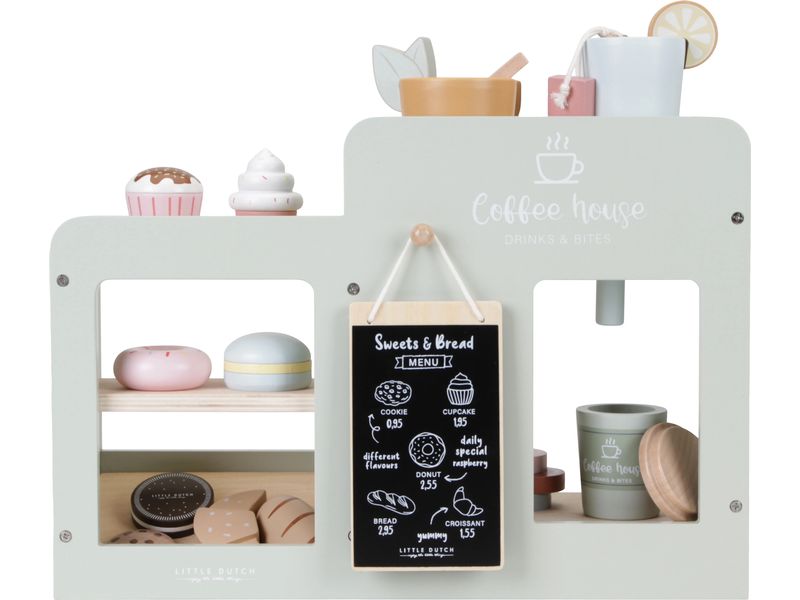 Little Dutch Spiel-Haushaltsgerät Kaffee Ecke Interaktiver Coffee Shop Spielset