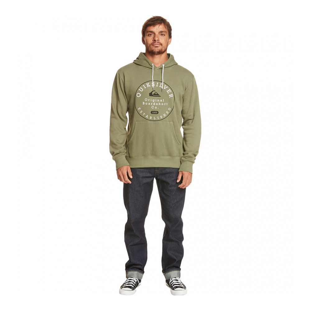 Quiksilver CIRCLE TRIM - Sweat Homme four leaf clover