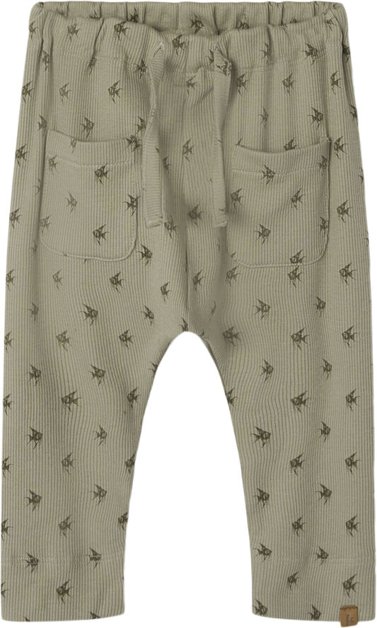 Lil' Atelier NBMGAGO KEM LOOSE PANT LIL Moss gray