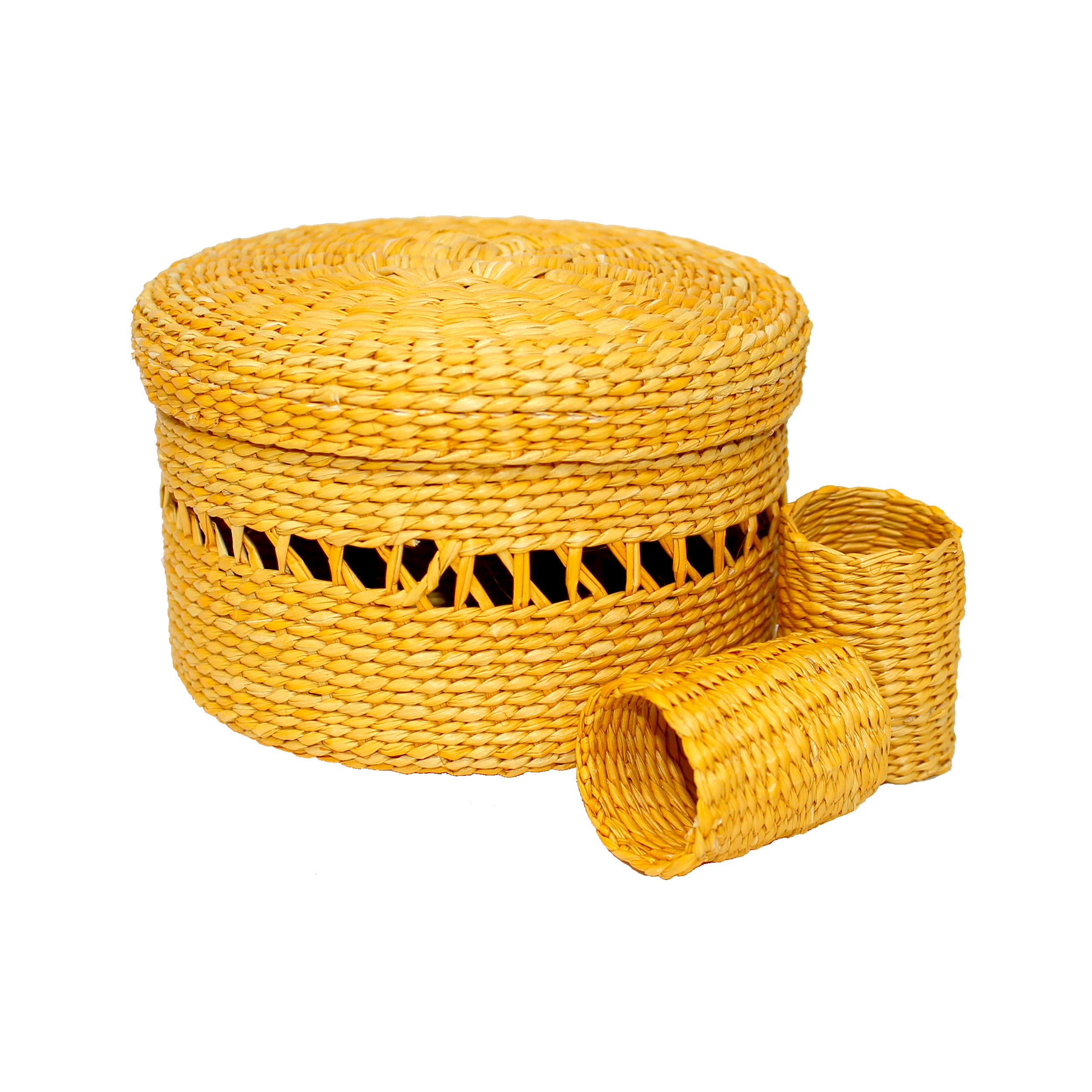 Rond de serviette en boîte (lot de 6 ronds de serviette)