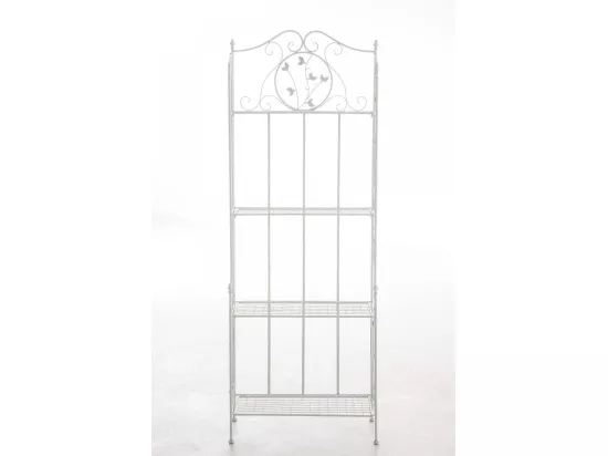 Étagères sur pied - Métal - 60 x 33 x 158cm - Blanc - Arona