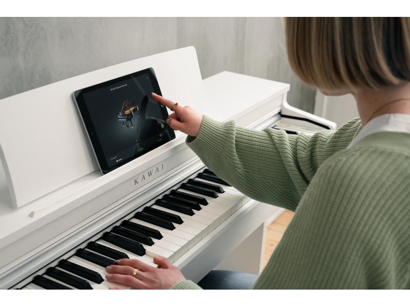 Kawai E-Piano CN-201 – Weiss Digitalpiano mit Bluetooth-MIDI-Konnektivität und integrierten Lern- und Aufnahmefunktionen