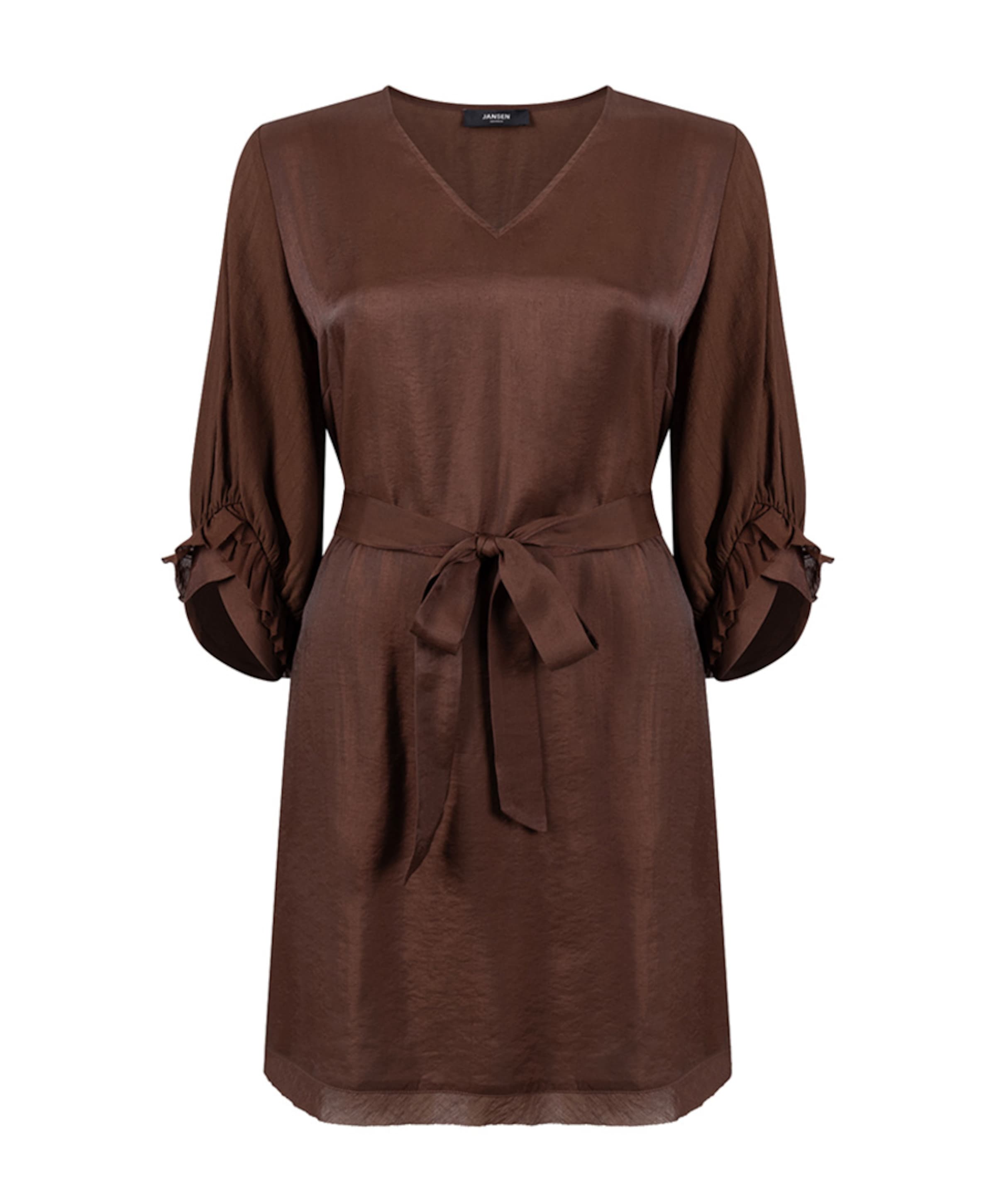 JANSEN Amsterdam Dames jurk bruin