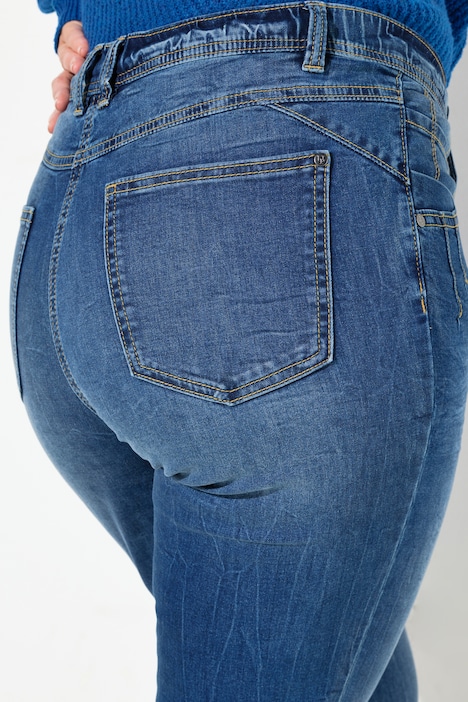Jeans Mandy, weites Bein, 5-Pocket-Schnitt