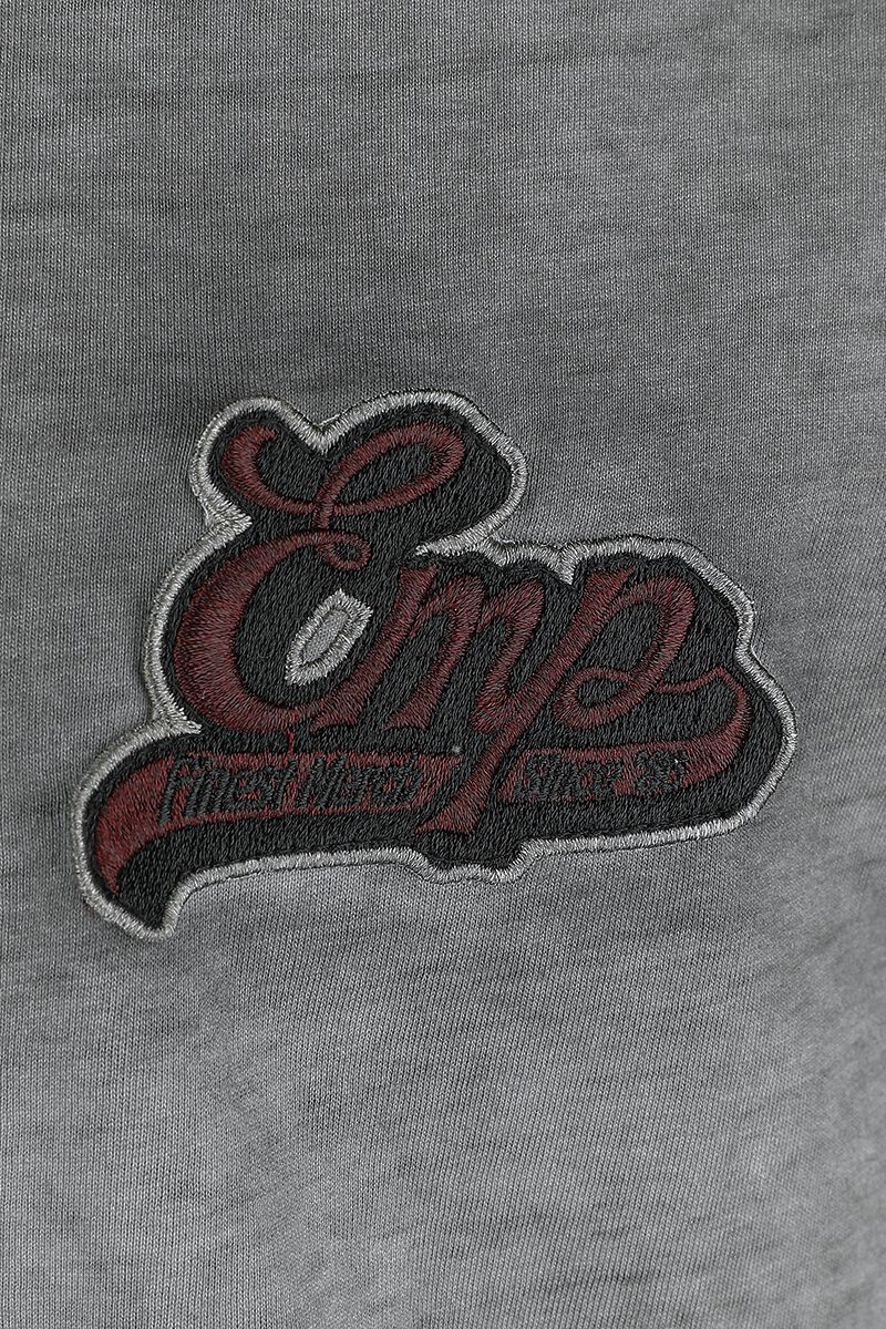 T-shirt avec broderie EMP & délavage | Collection Premium EMP T-Shirt Manches courtes