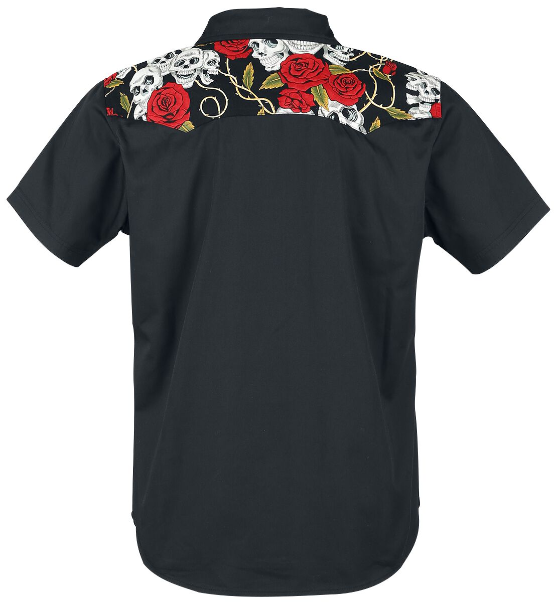 Skull Rose | Banned Chemise manches courtes