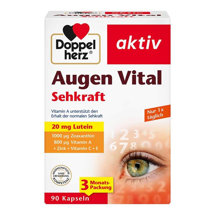 Doppelherz Augen Vital Sehkraft Kapseln, 90 St