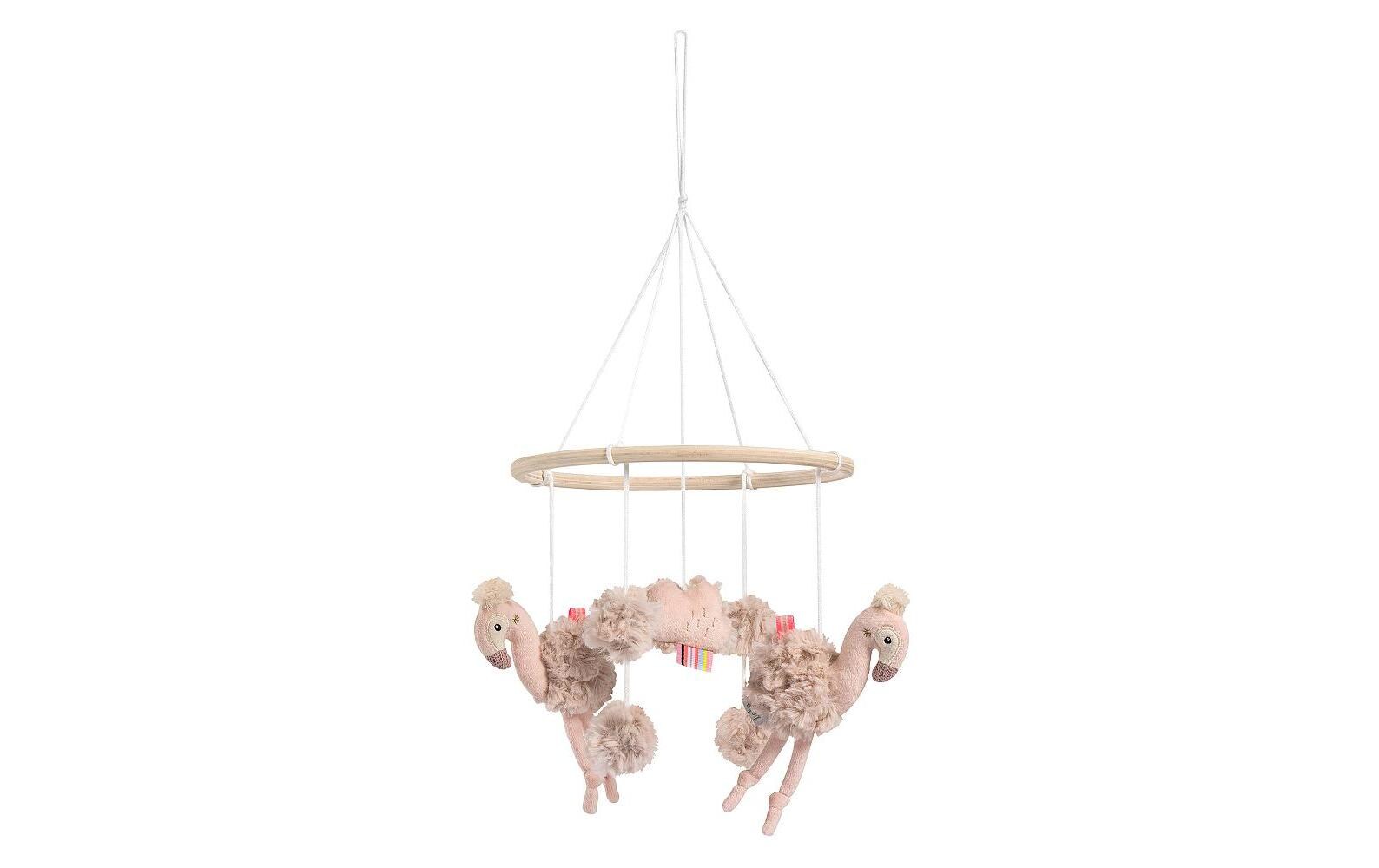 Holz-Mobile Flamingo RoseEinschlafhilfe zur Beruhigung und Beschäftigung