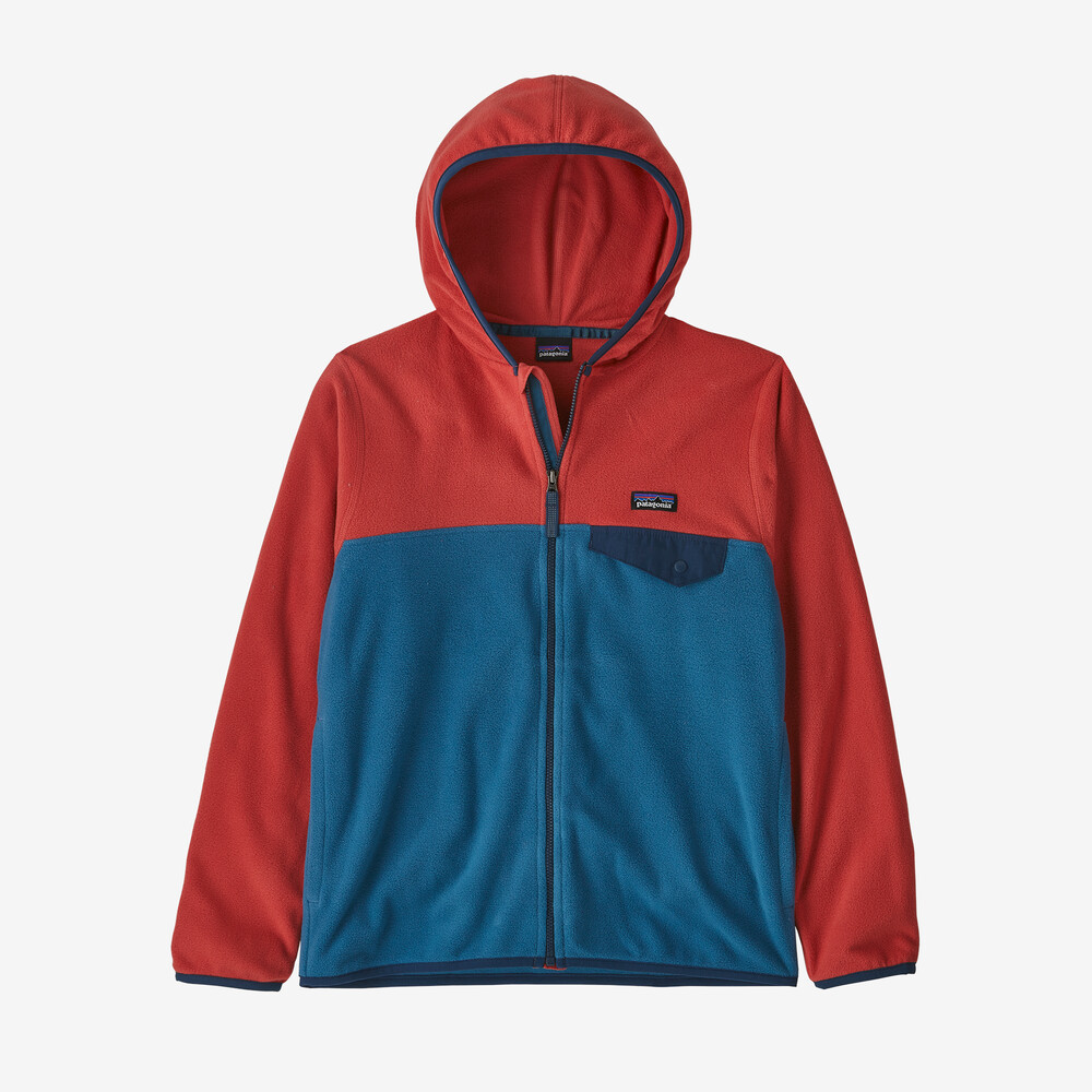 Kinder-Fleecejacke mit Mikro-D-Schnappverschluss
