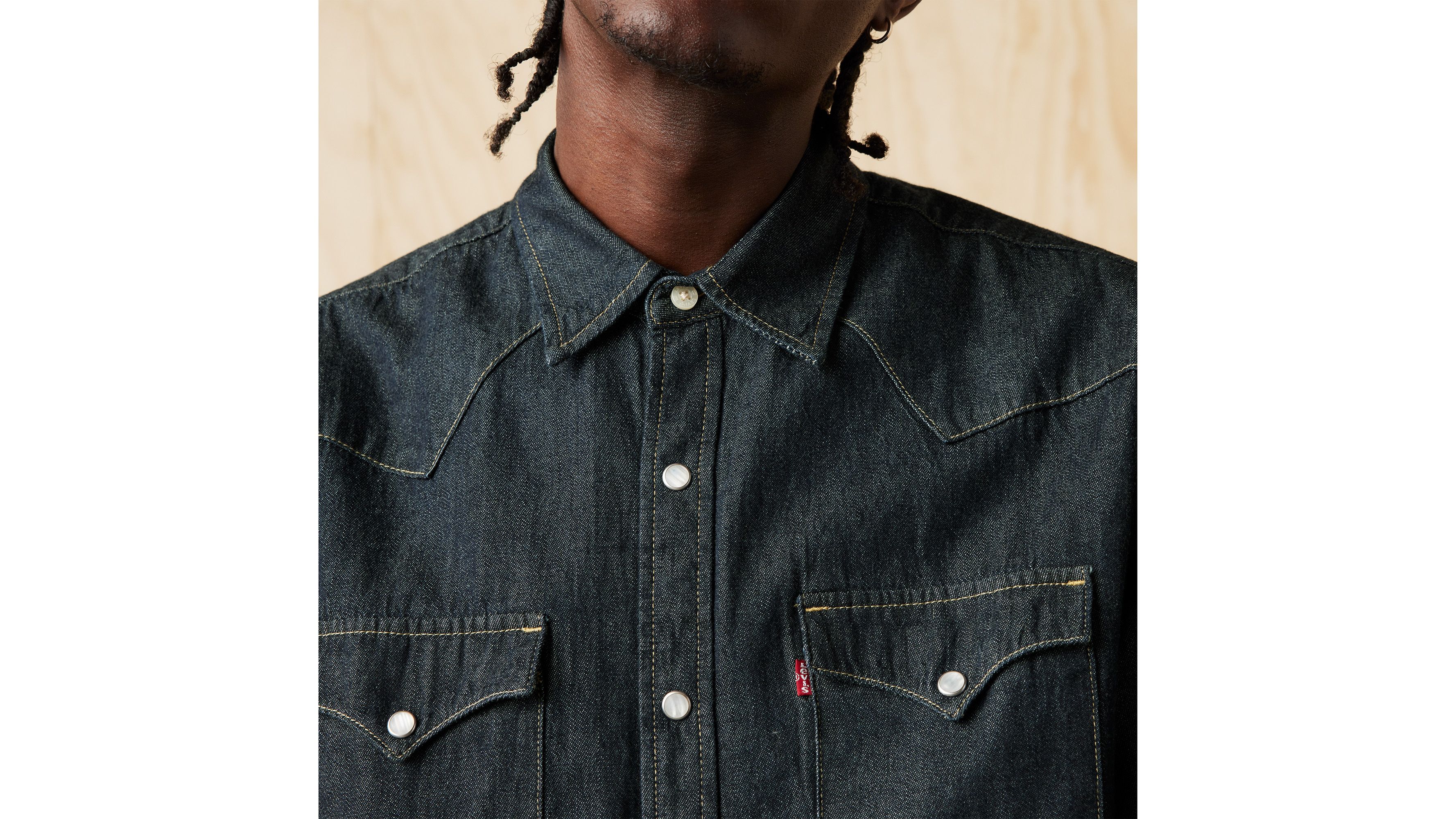 Chemise Western Classique - Red Cast Rinse Takedown - Bleu