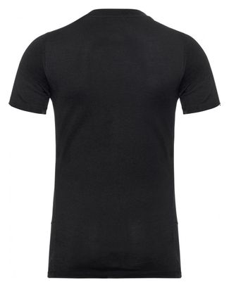 Maillot Manches Courtes Femme Odlo Natural 100% Merino Warm Noir