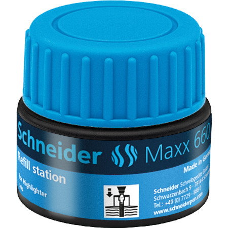 Schneider Maxx 660für Textmarker Refill station - blau