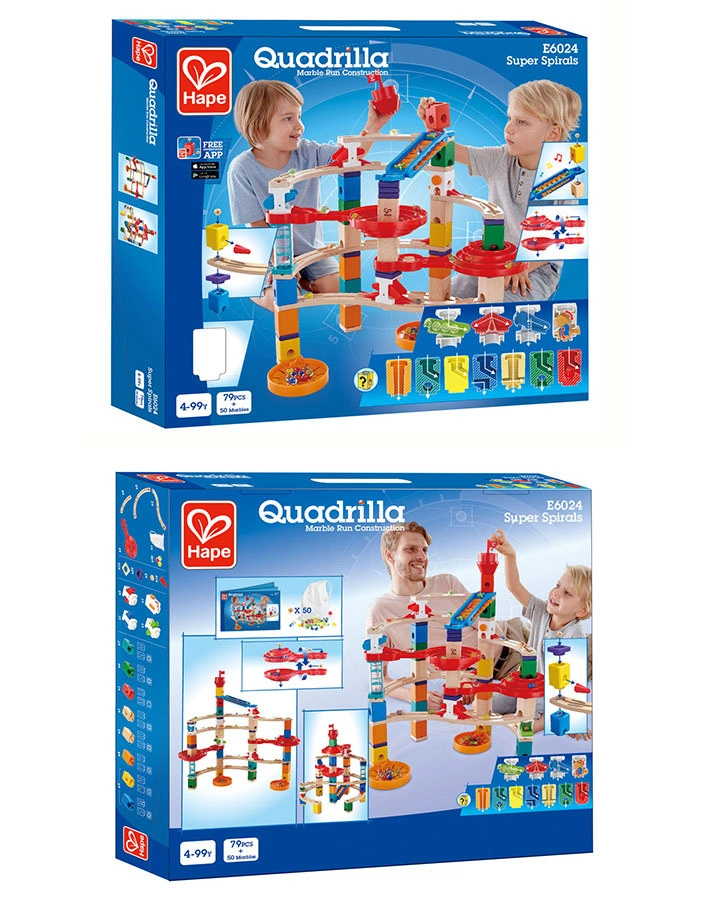 Murmelbahn QUADRILLA SUPER SPIRALBURG 129-teilig