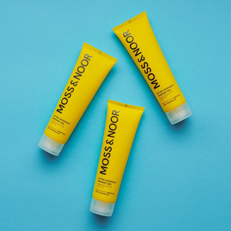 Moss & Noor After Workout Shower Gel Clean Eucalyptus 3x150ml