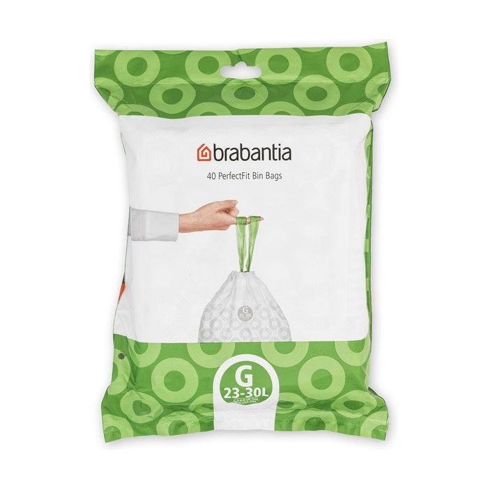 240st Brabantia afvalzakken code G - 23-30 liter 41,7x76cm - 240 stuks (8710755375668)