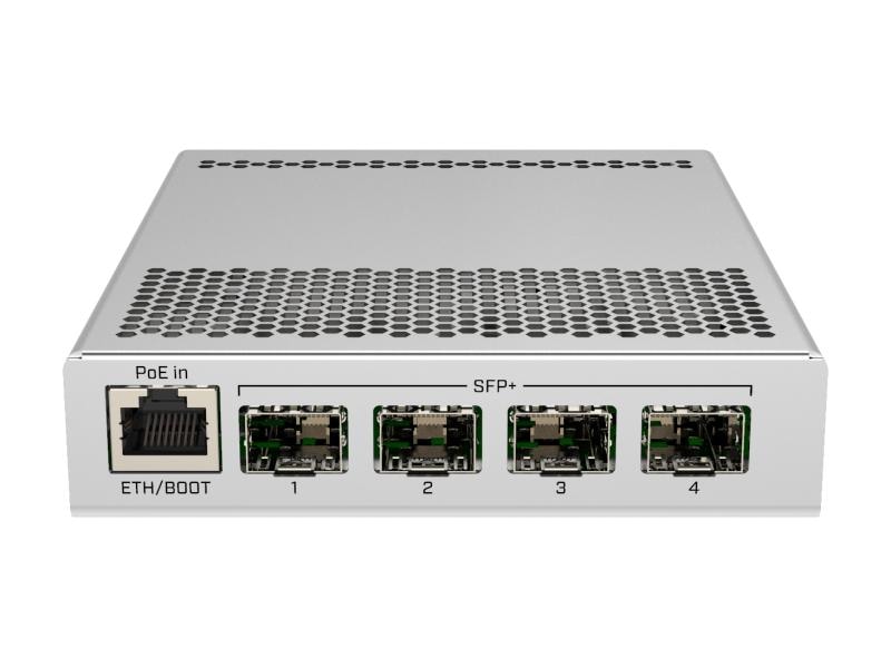 MikroTik SFP Switch CRS305-1G-4S IN 5 Port Desktop-Switch mit fünf Ports, einem Gigabit-Ethernet-Port und vier SFP  10Gbps-Ports