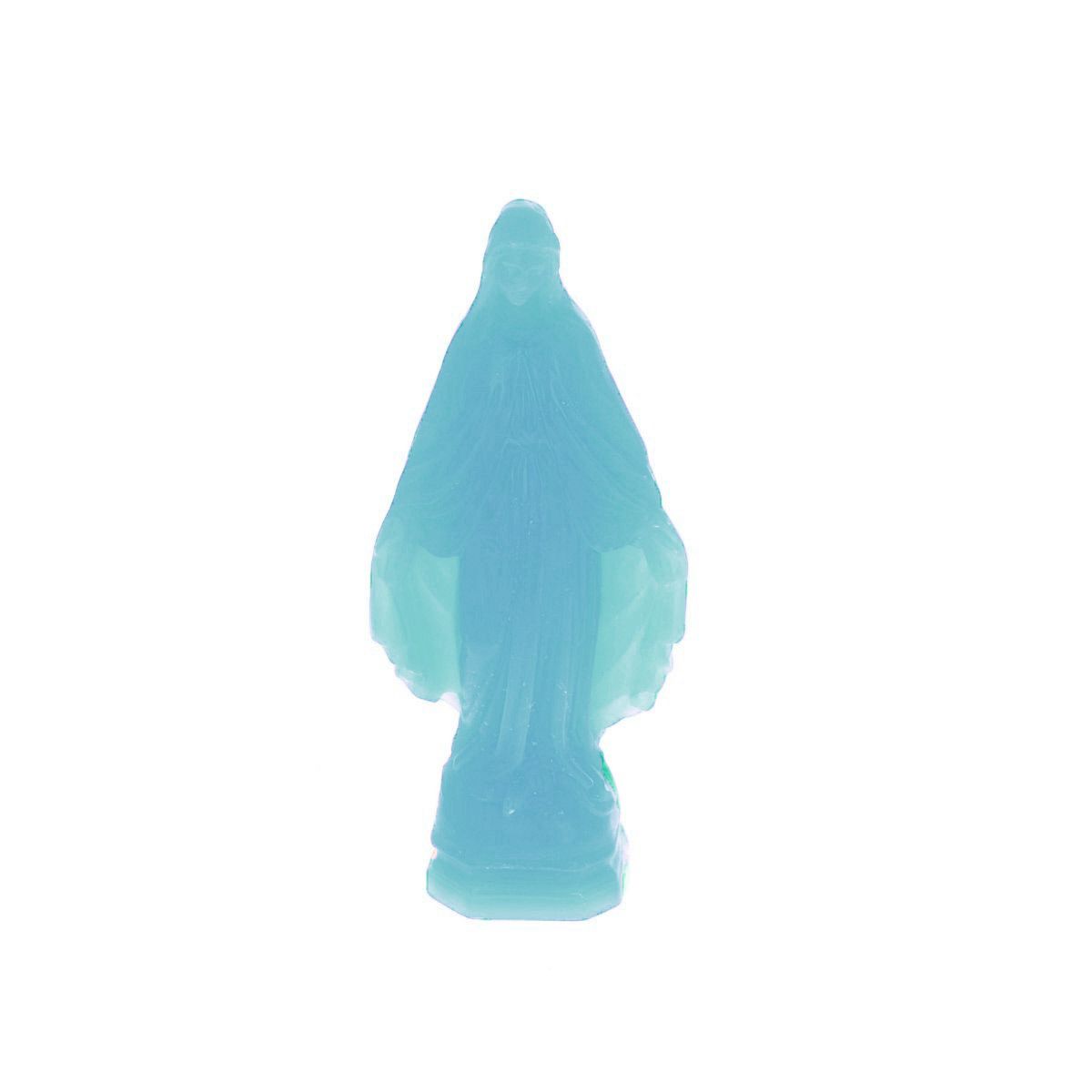 Vierge mini miraculeuse bleu turquoise Ciergerie des Prémontrés