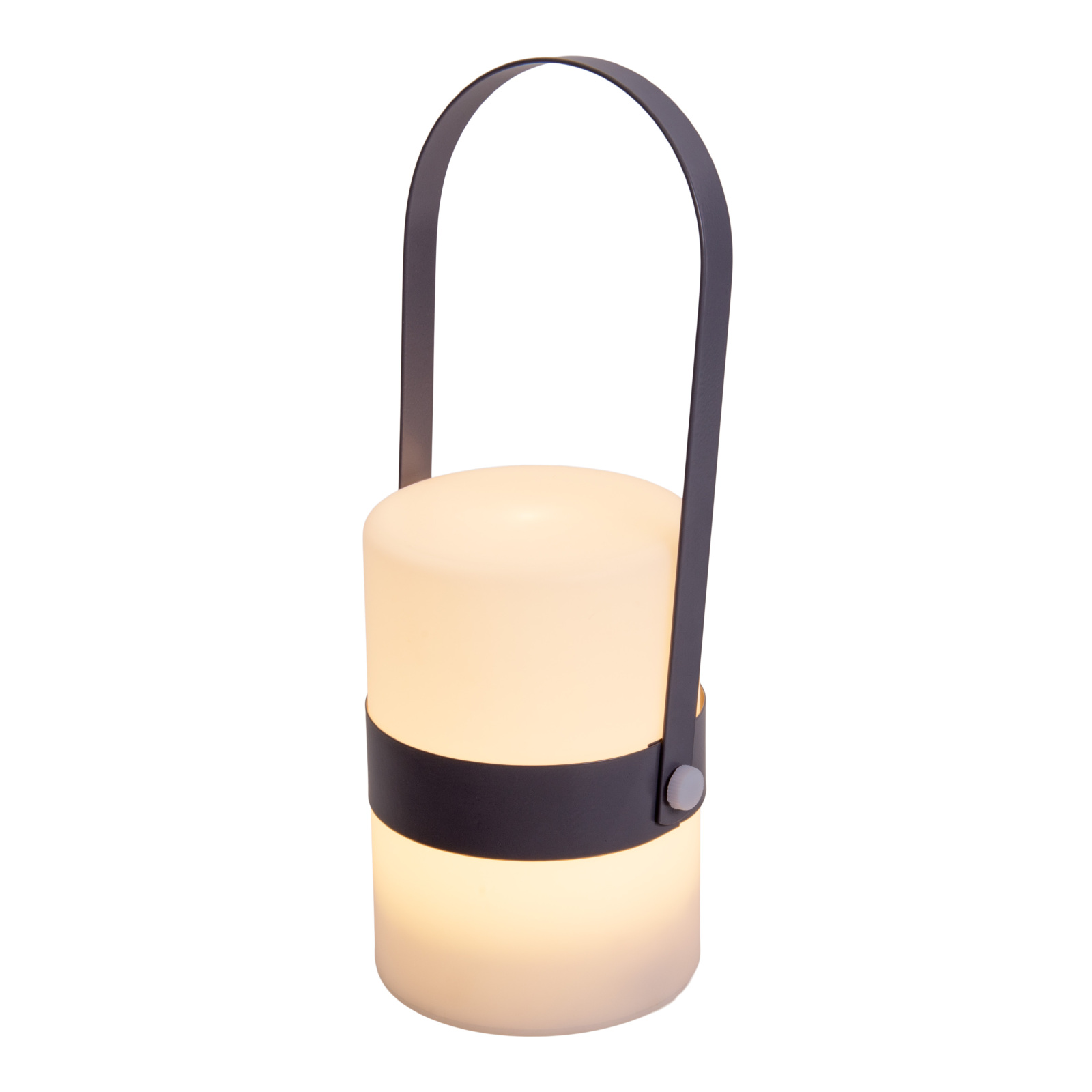 LED-Akku-Dekoleuchte NEO - weiß-grau - 28 cm