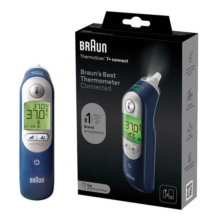 Braun Thermoscan 7 + Connect Ohrthermometer, 1 St