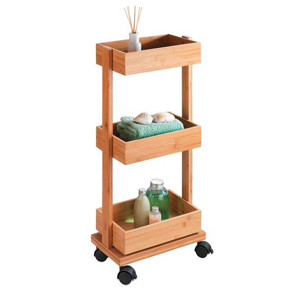 Desserte Tortona en bambou 18 x 71,5 x 31 cm Wenko by Maximex