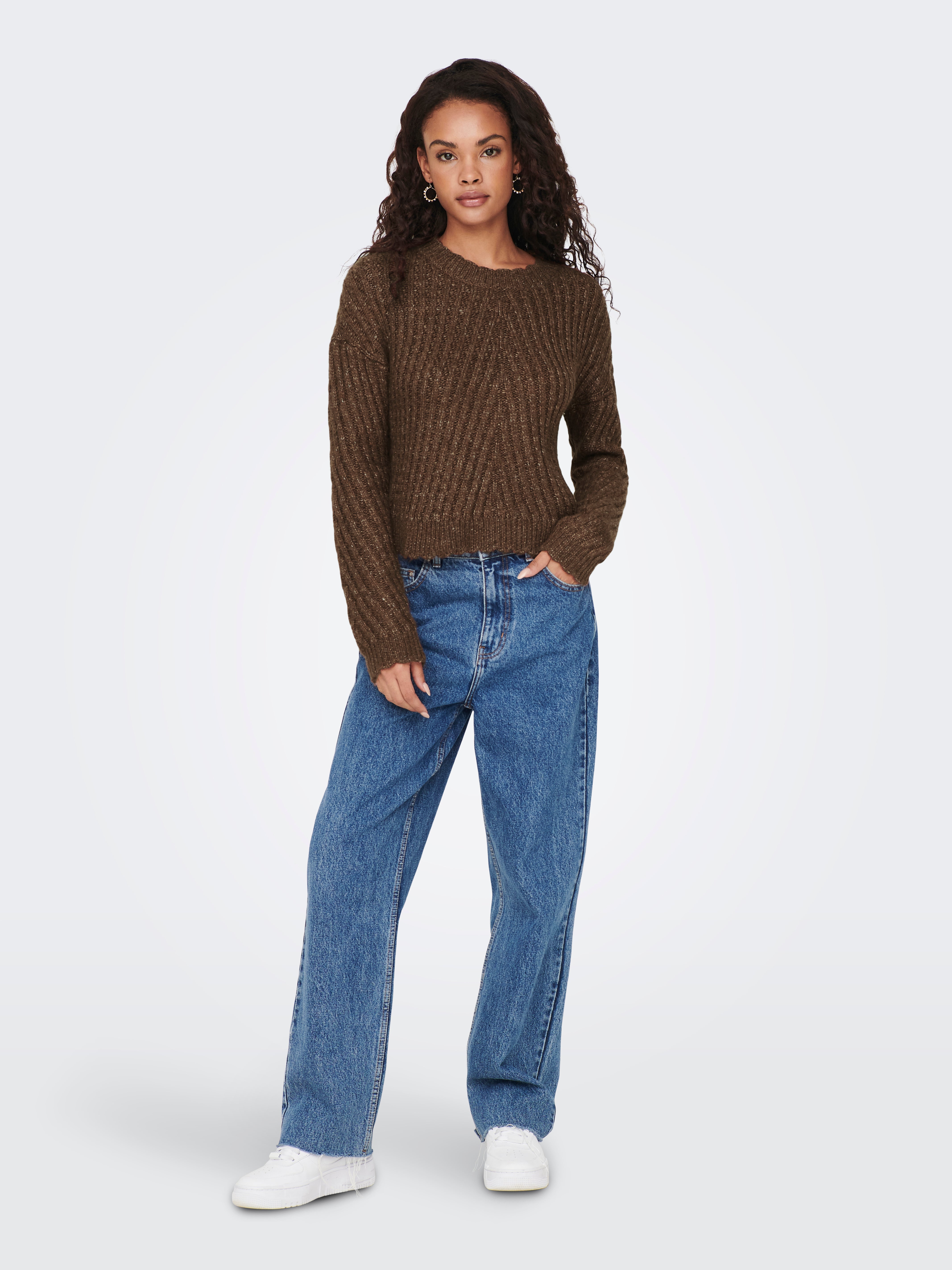 ONLNEW Strickpullover Potting Soil