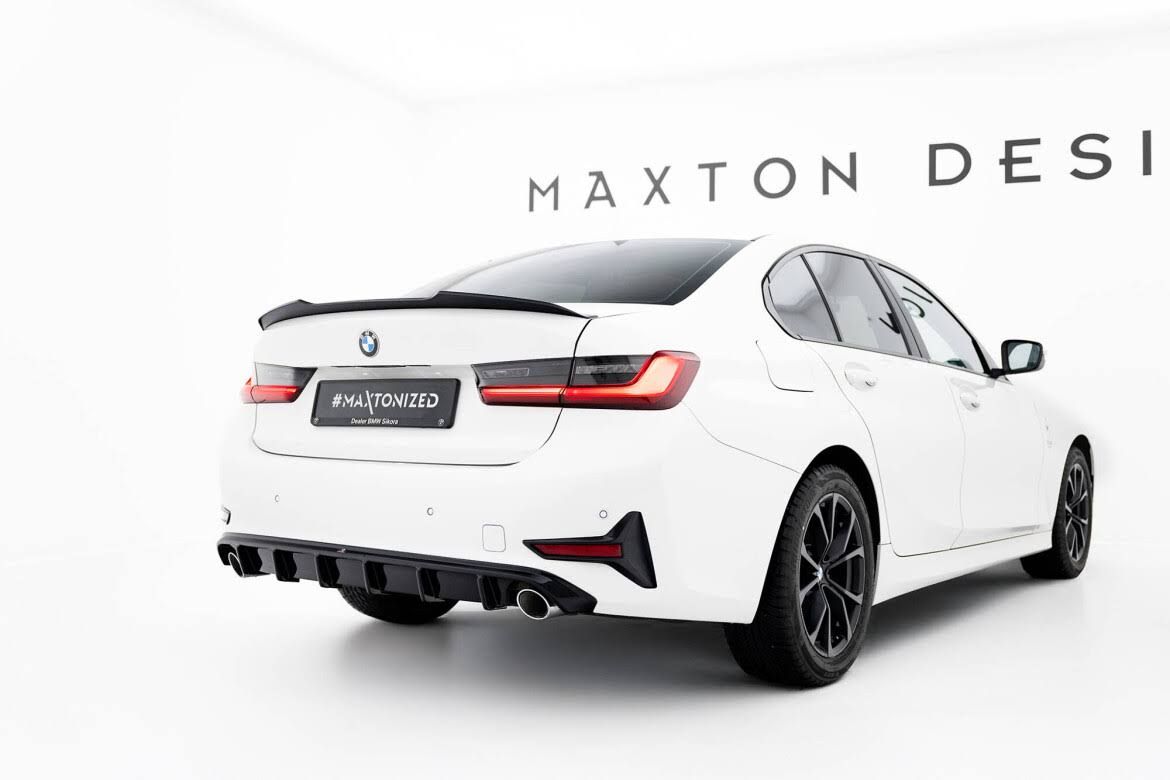 maxton design Spoiler CAP für BMW 3er G20 schwarz Hochglanz