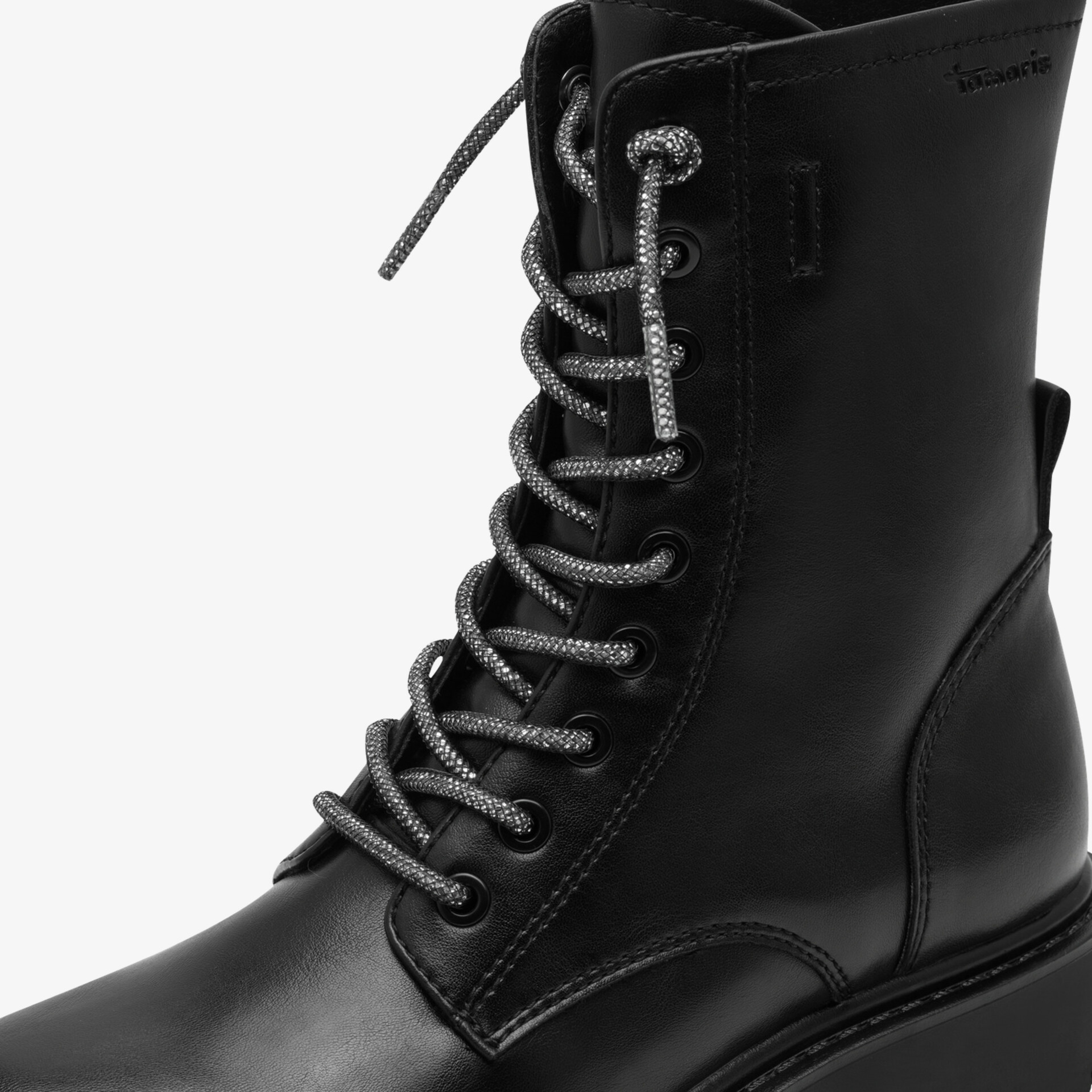 Tamaris Damen Schnürstiefeletten schwarz