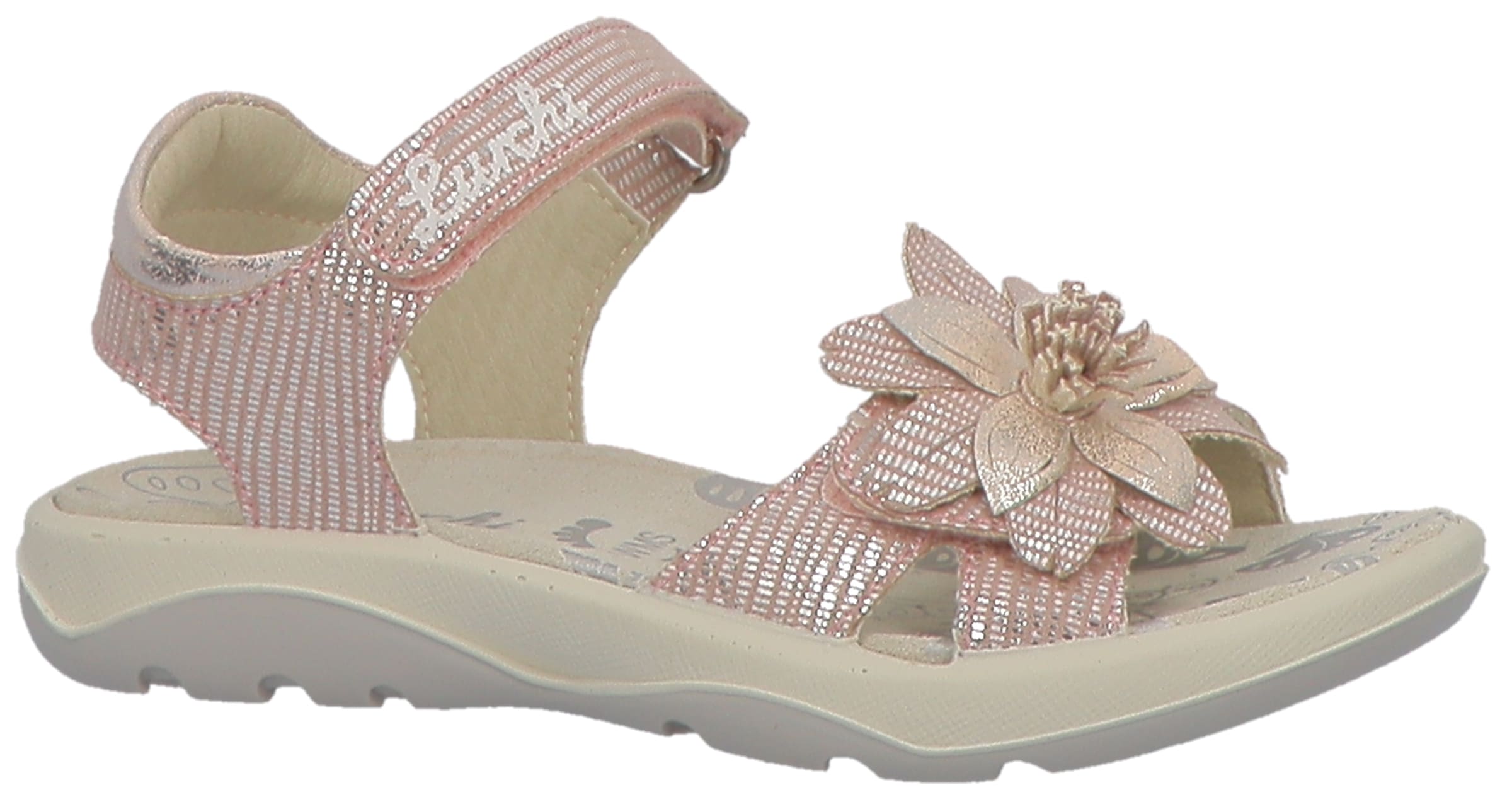 Lurchi Sandale »Flora«  , Sandalette mit Klettverschlüssen, Grössenschablone zum Download