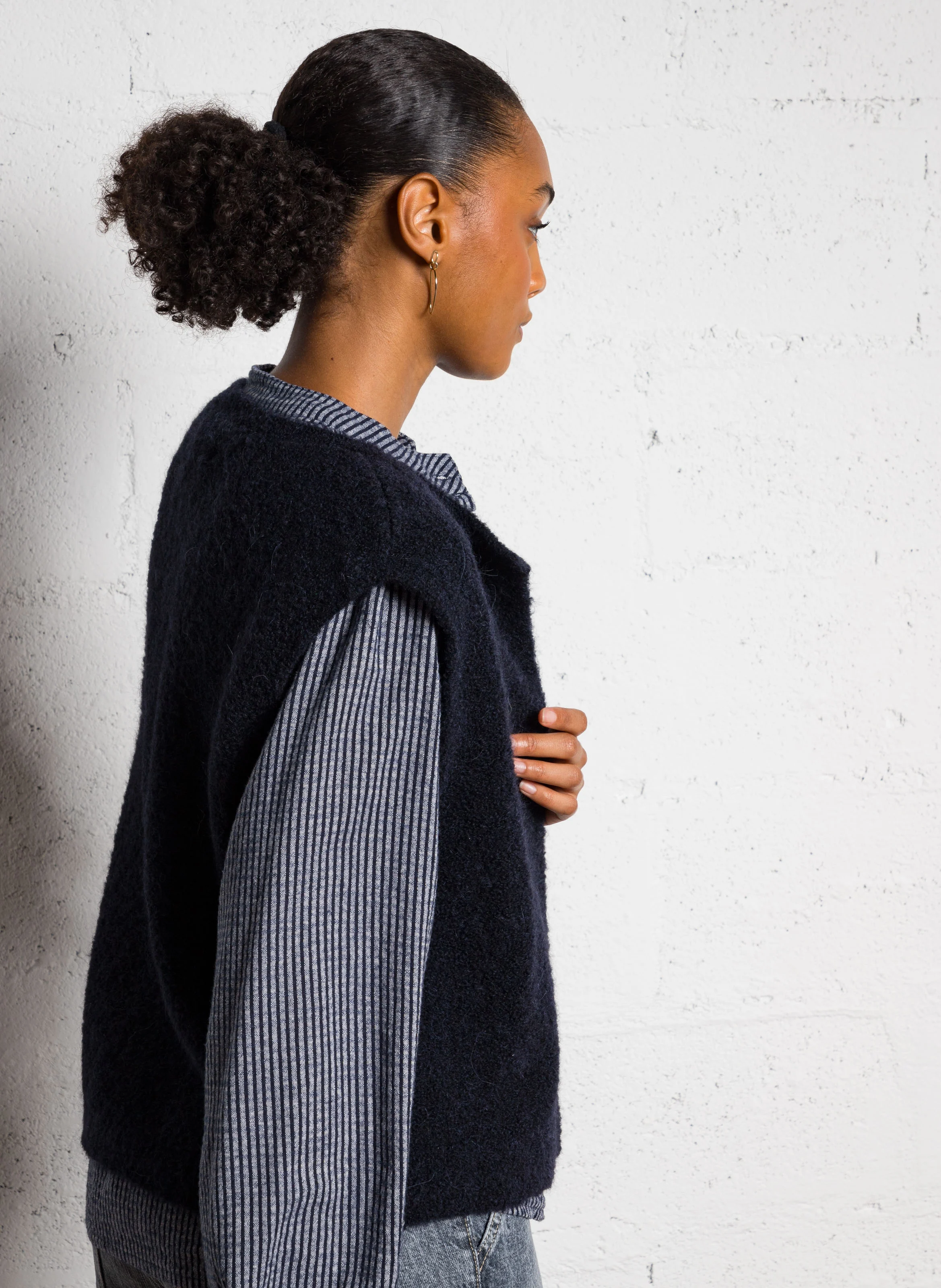 ACHILLE - Gilet col rond | Bleu