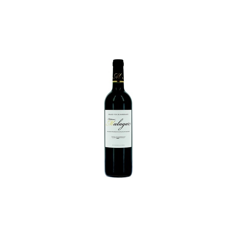 Château MALAGAR Rouge 2014 - Côtes de Bordeaux - par 1 bouteille 75 cl