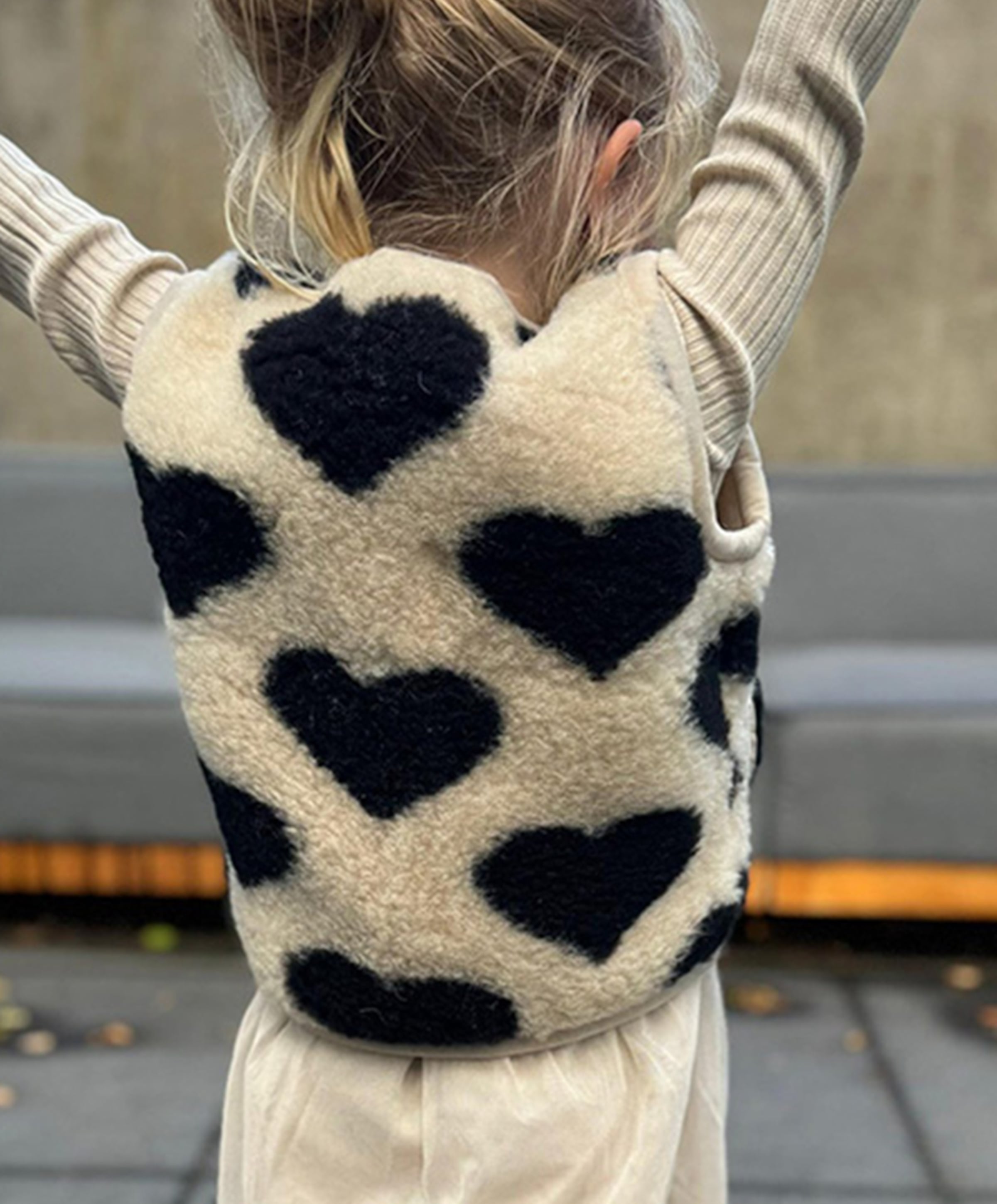 We Are Wovens Meisjes gilet ecru