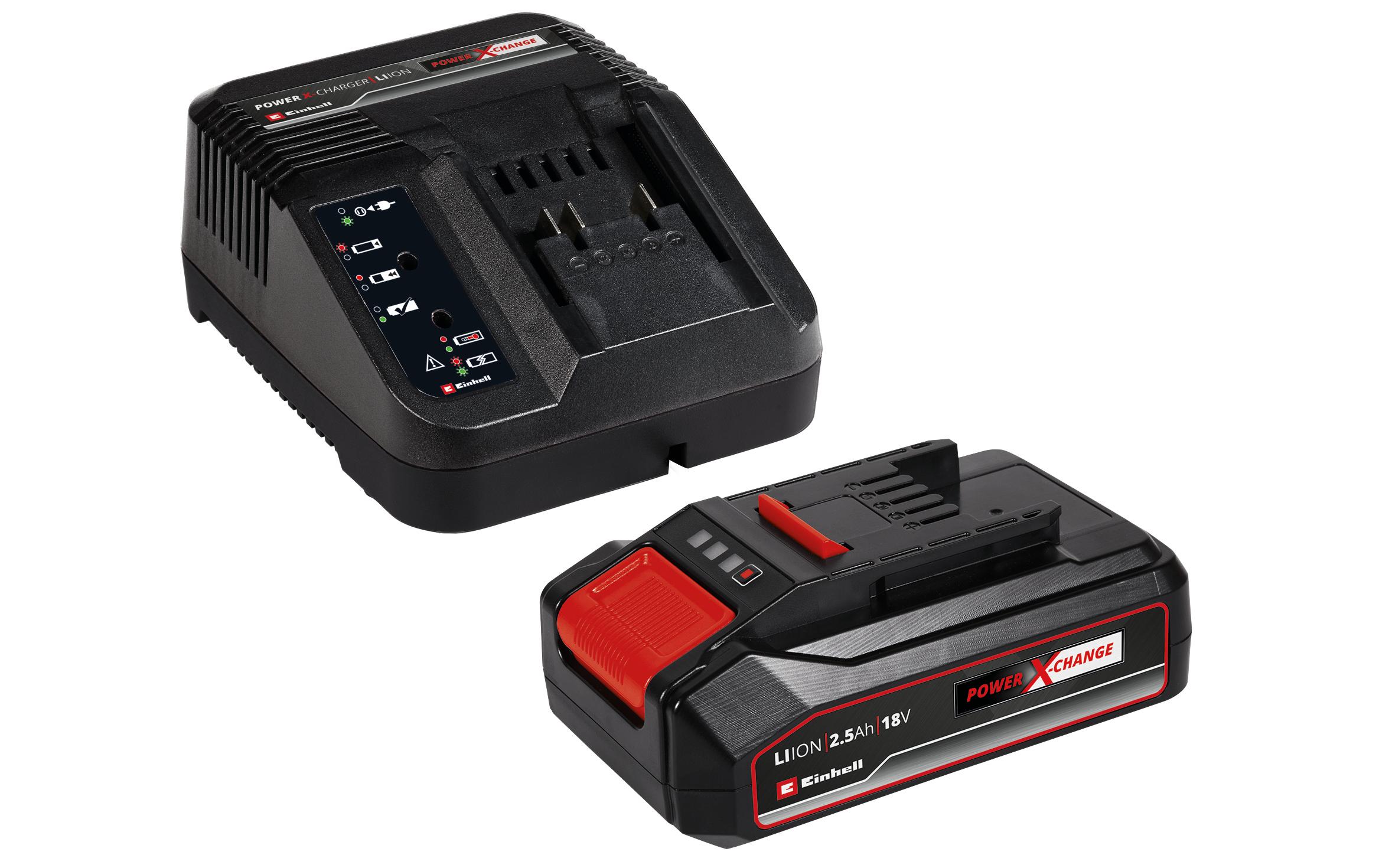Akku-Kompressor Pressito 18/25 Hybrid Kit<br>Hybrid-Kompressor mit 18 V Power X-Change Akku und Ladegerät
