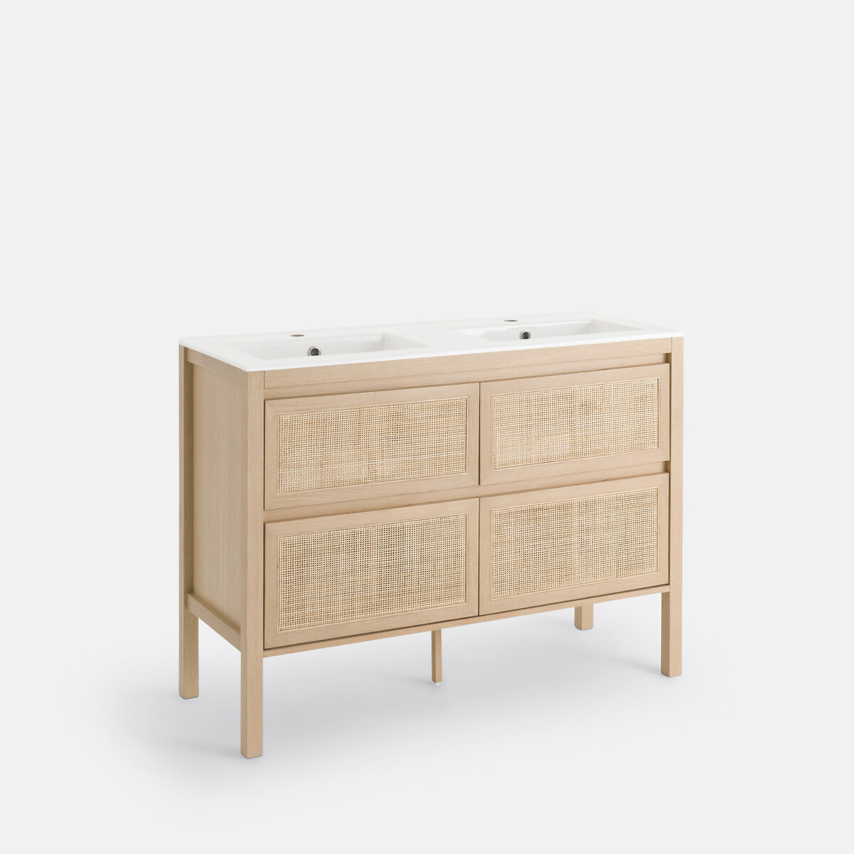 LA REDOUTE INTERIEURS<br>Lavatório duplo de cerâmica L120 cm, Jaly