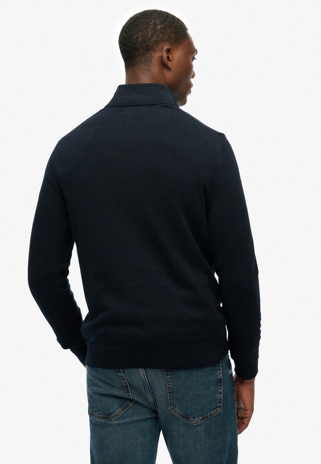 Superdry Strickpullover »ESSENTIALS COTTON HALF ZIP«