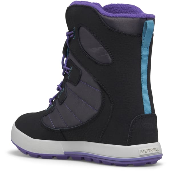 Après ski MERRELL SNOW BANK 4.0 WP JR BLACK/PURPLE/TURQUOISE