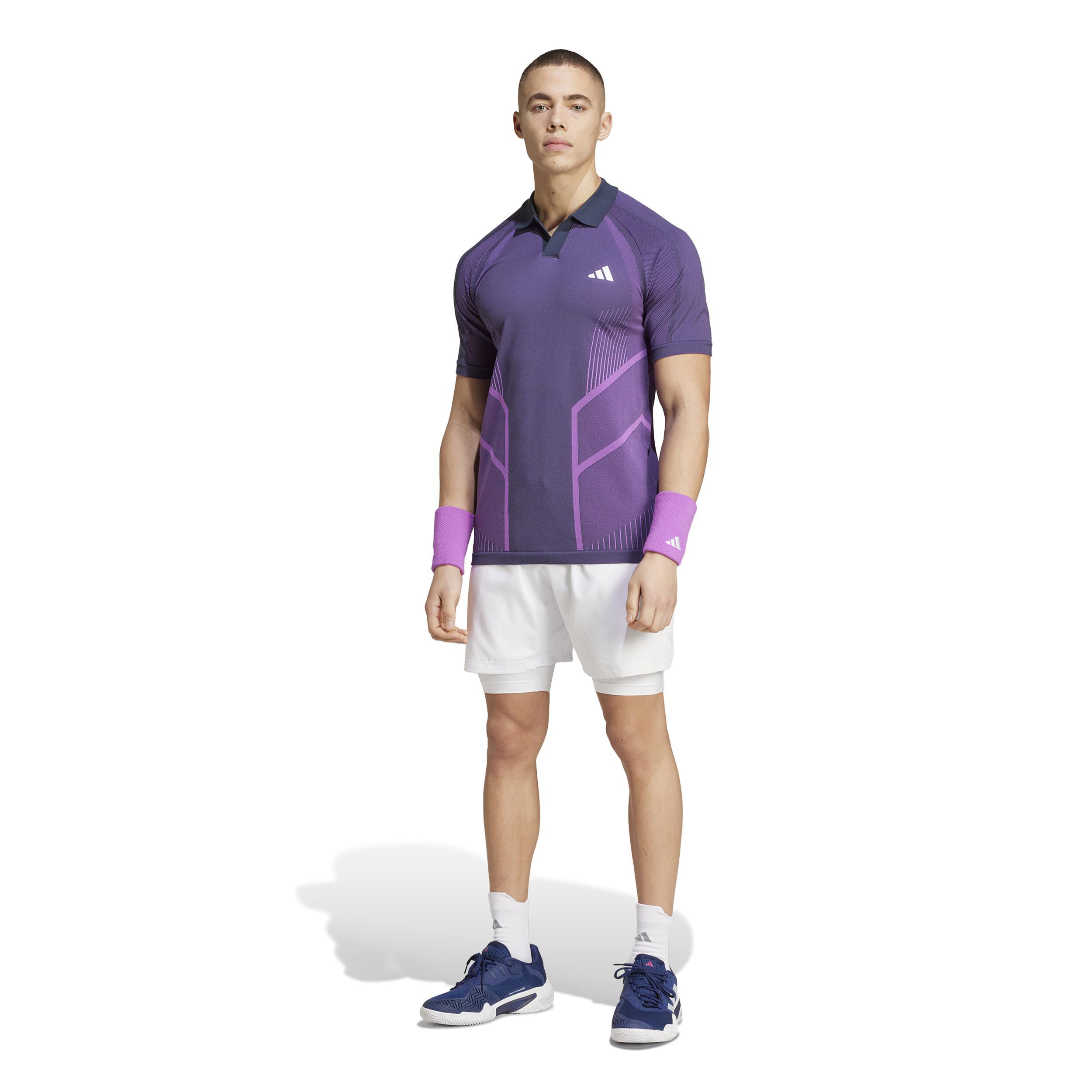 adidas Seamless Pro Polo Hommes - Violet , Berry