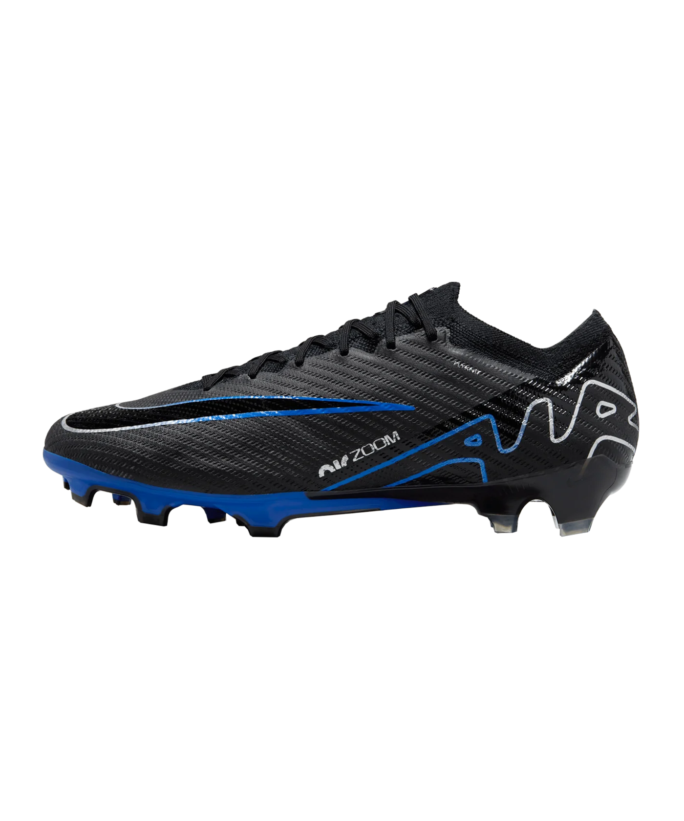 Nike Air Zoom Mercurial Vapor XV Elite FG Shadow Schwarz Silber Blau F040