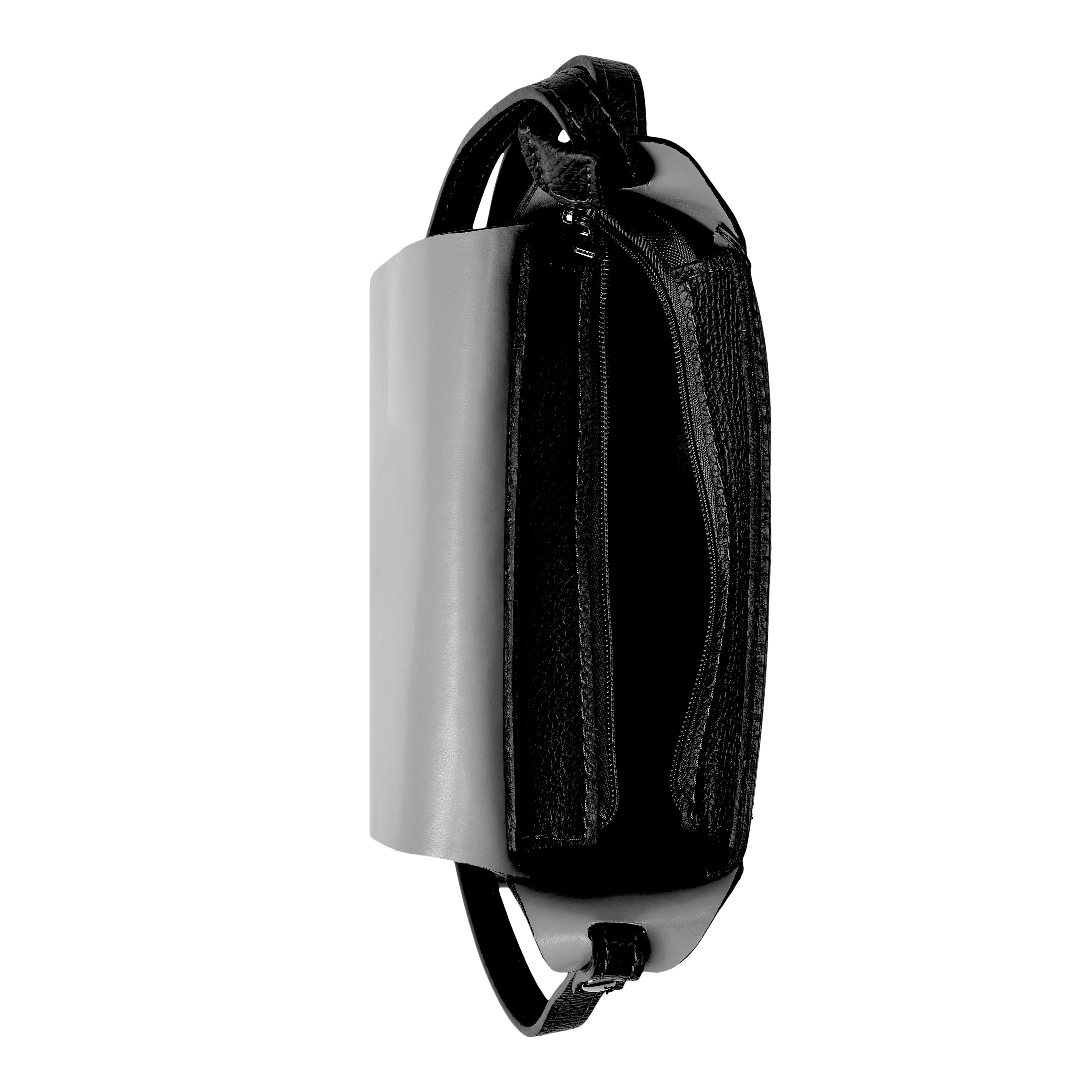 Bahne Accessories  Skind crossbody taske - sort