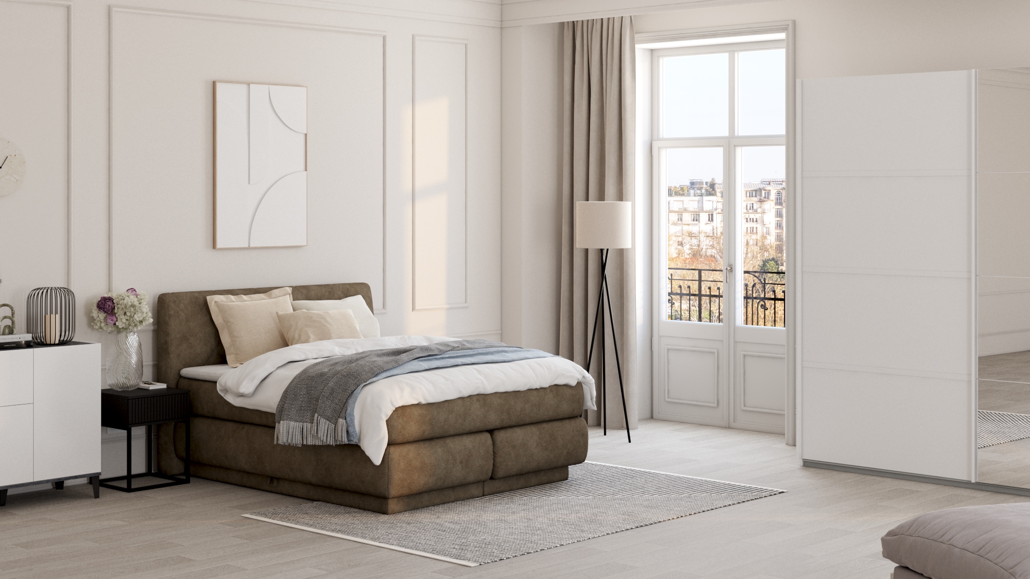 INOSIGN Sideboard »Sunrise« Kommode mit 5 Türen und 1 Klapptür, Breite 200 cm