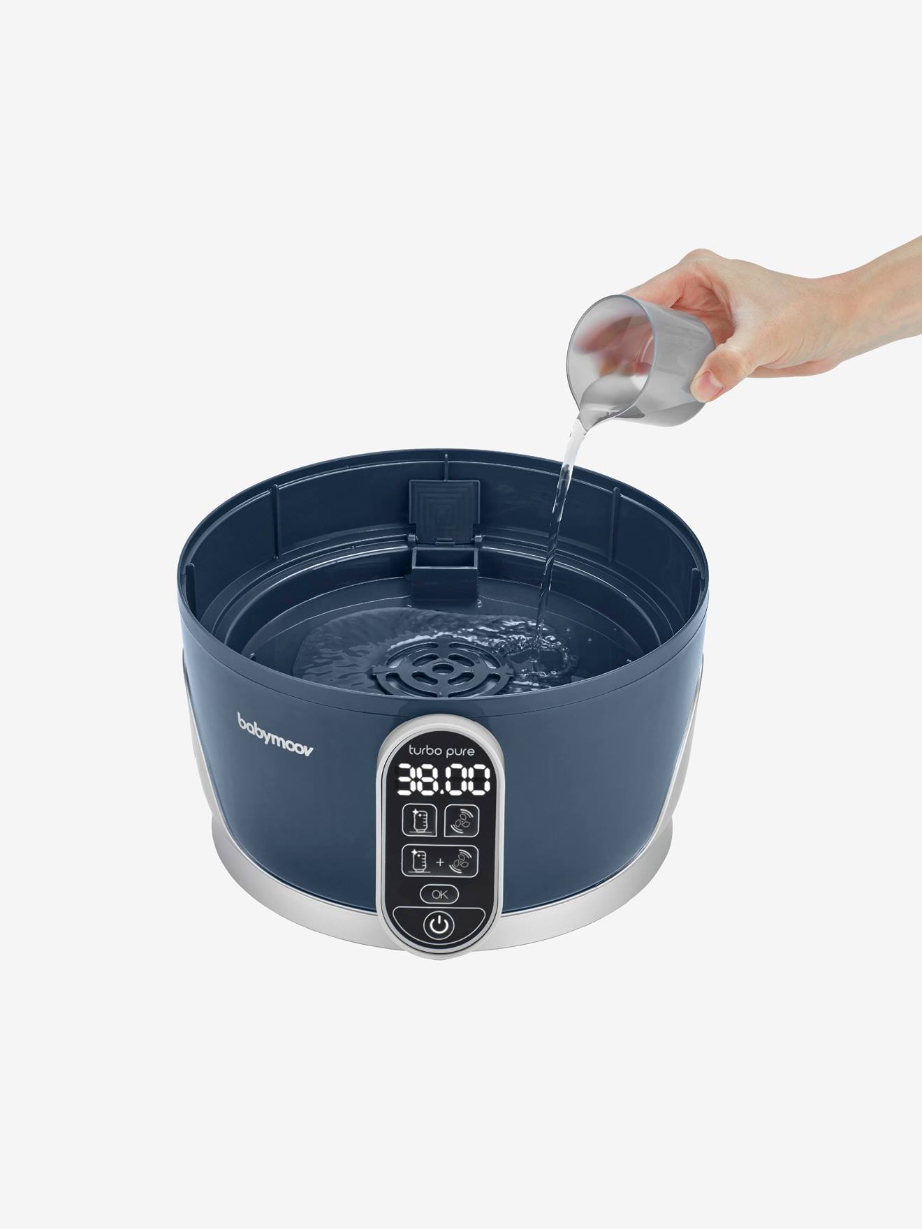 Esterilizador e Secador de Mamadeiras Elétrico BABYMOOV Turbo Pure, Azul Médio