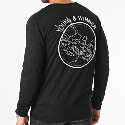 Tee Shirt Manches Longues Dragon Noir