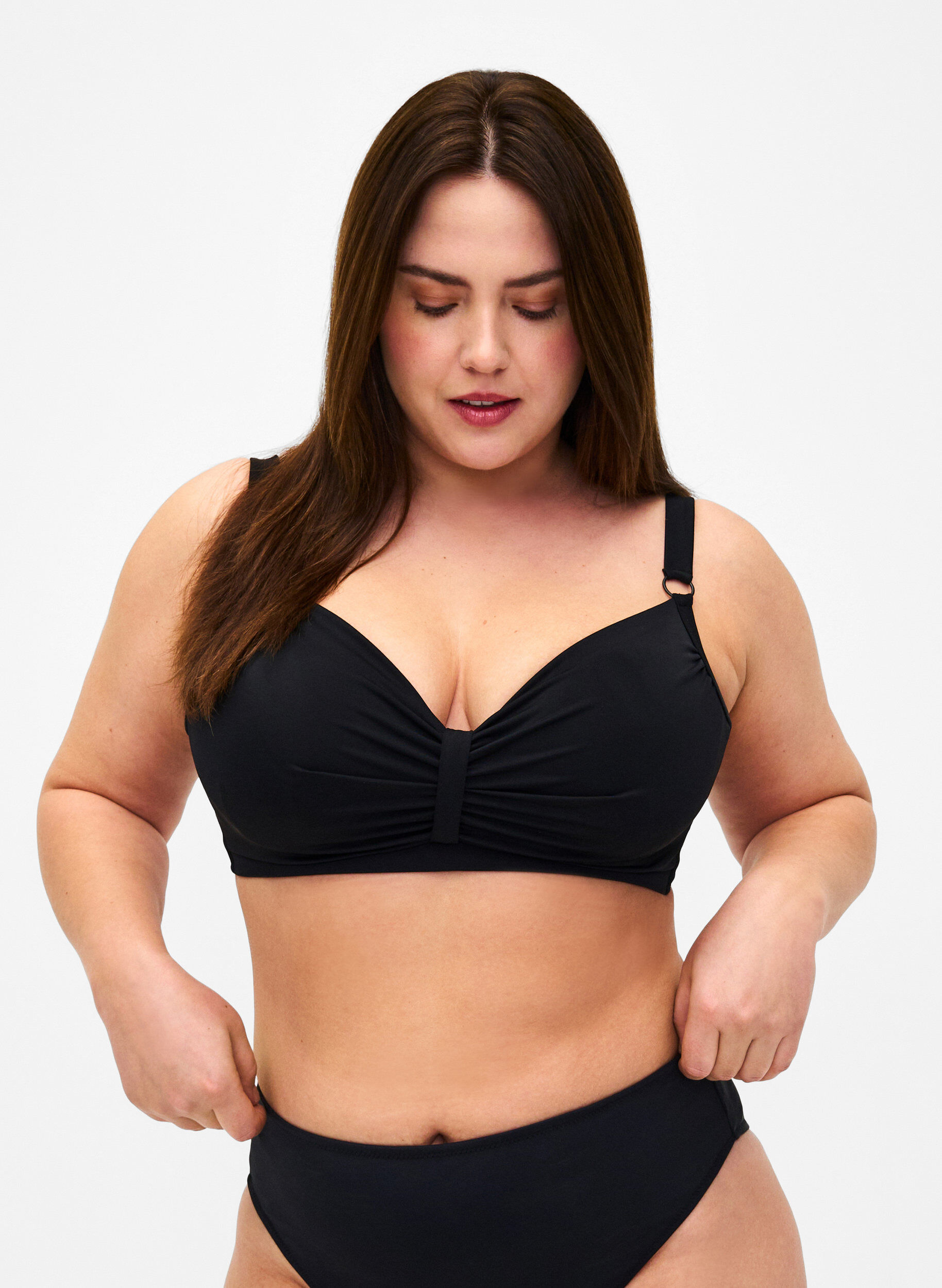 Bikini bøjle bh med draperinger