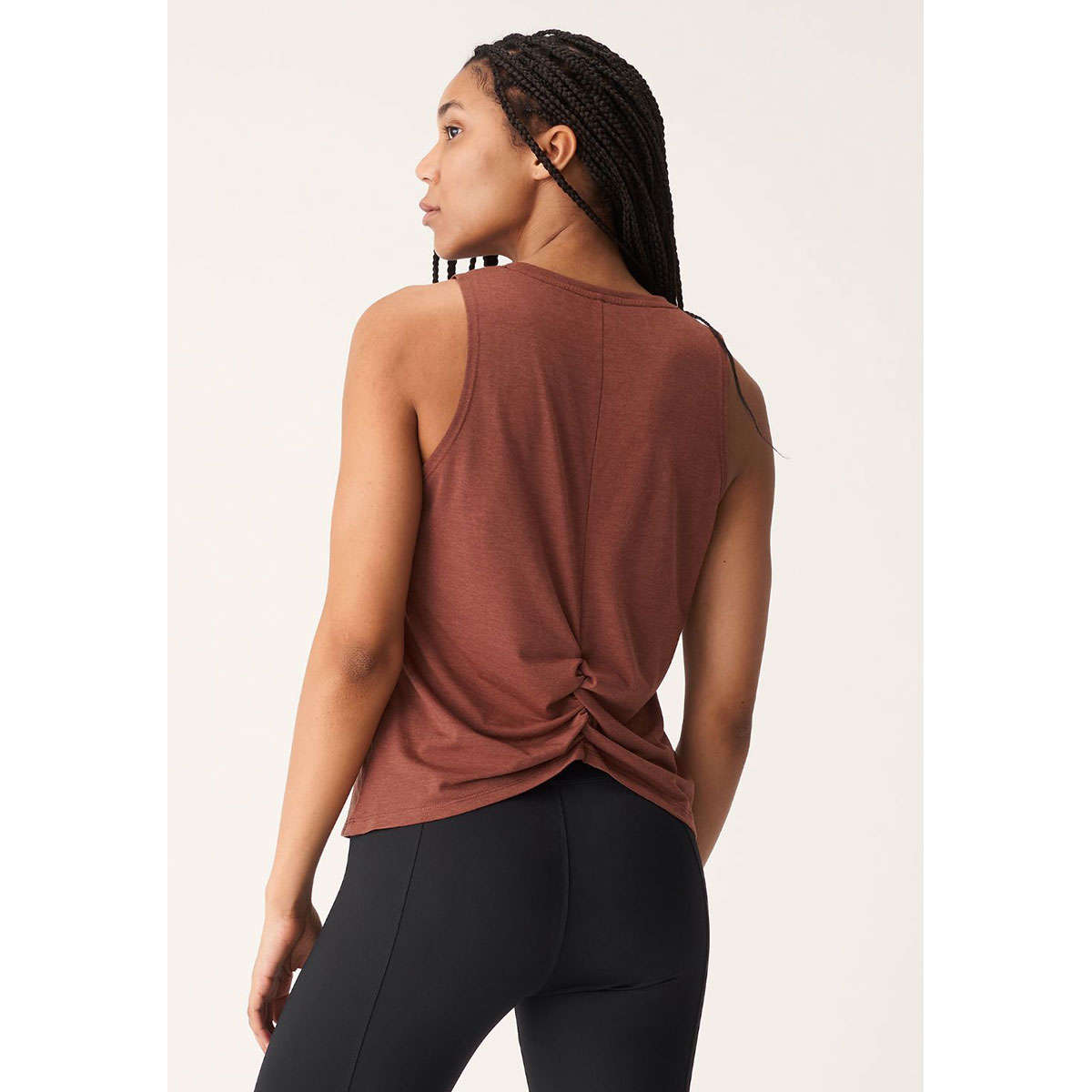 Röhnisch Split Back Hardloopshirt Zonder Mouwen Bruin Dames