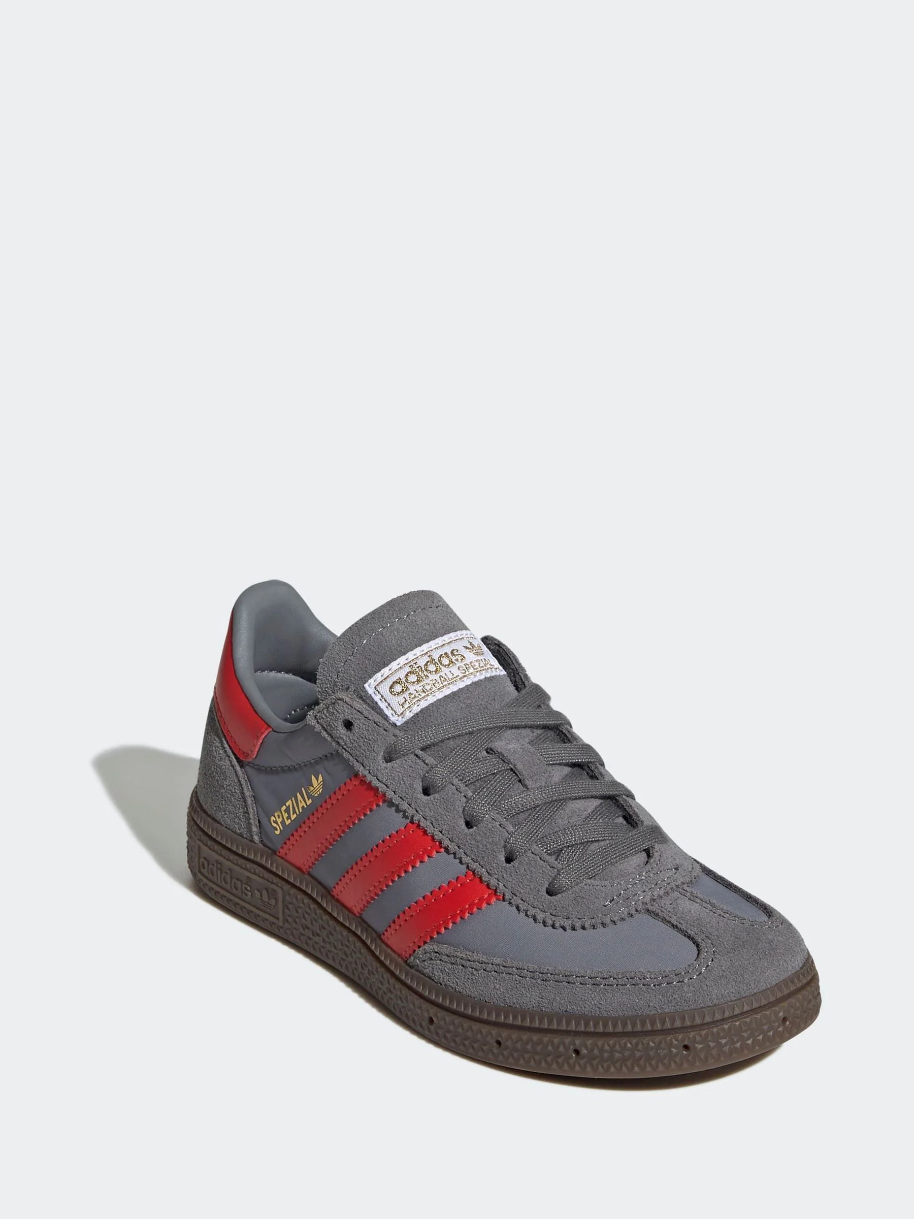 Grijs/Rood - adidas Originals Handball Spezial Kids Trainers
