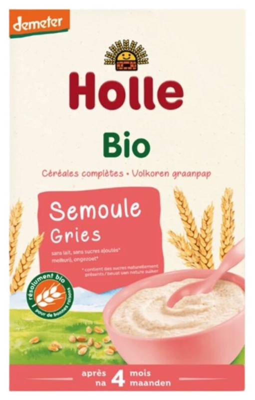 holle Volkoren Graanpap Gries 250 Gram